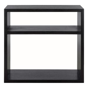 Safavieh Munson Wood  2 Shelf Console Table in Black