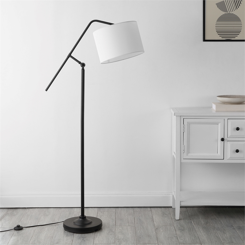 Safavieh Newbrook  Iron 62.5 Inch Floor Lamp in Black