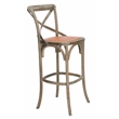 Safavieh Franklin Wood Barstool in Gray