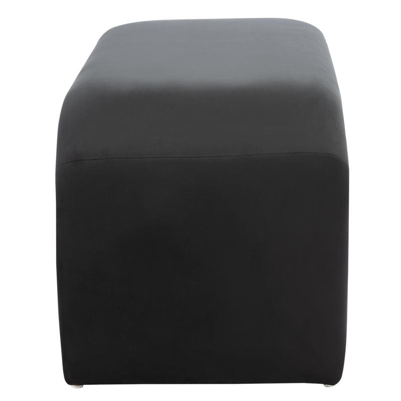 Safavieh Tenko Wood and Fabric Bench in Black