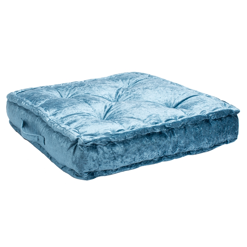 Safavieh Belia Fabric Floor Pillow in Turquoise