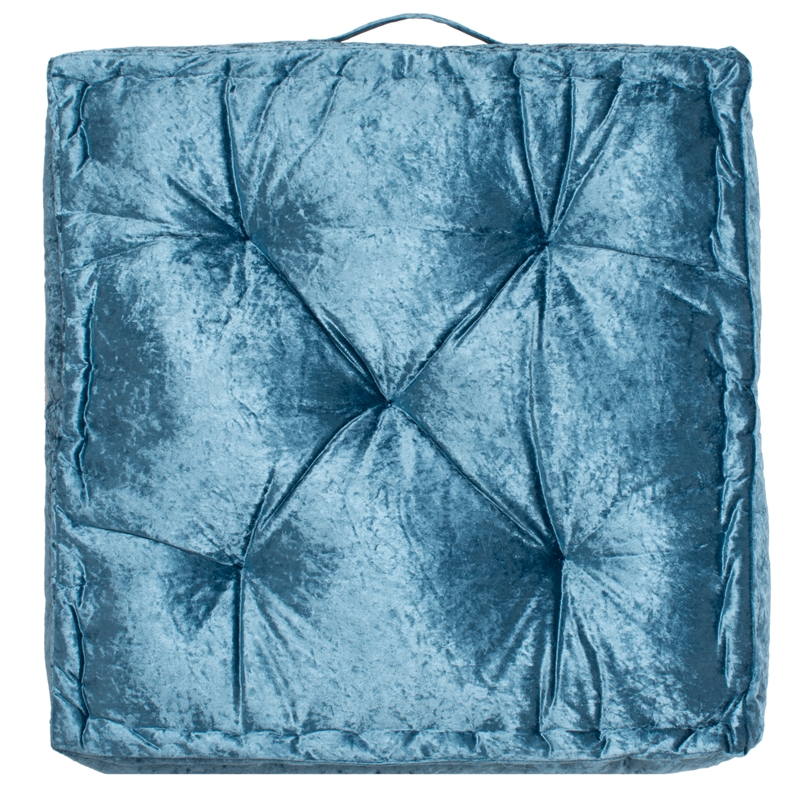 Safavieh Belia Fabric Floor Pillow in Turquoise