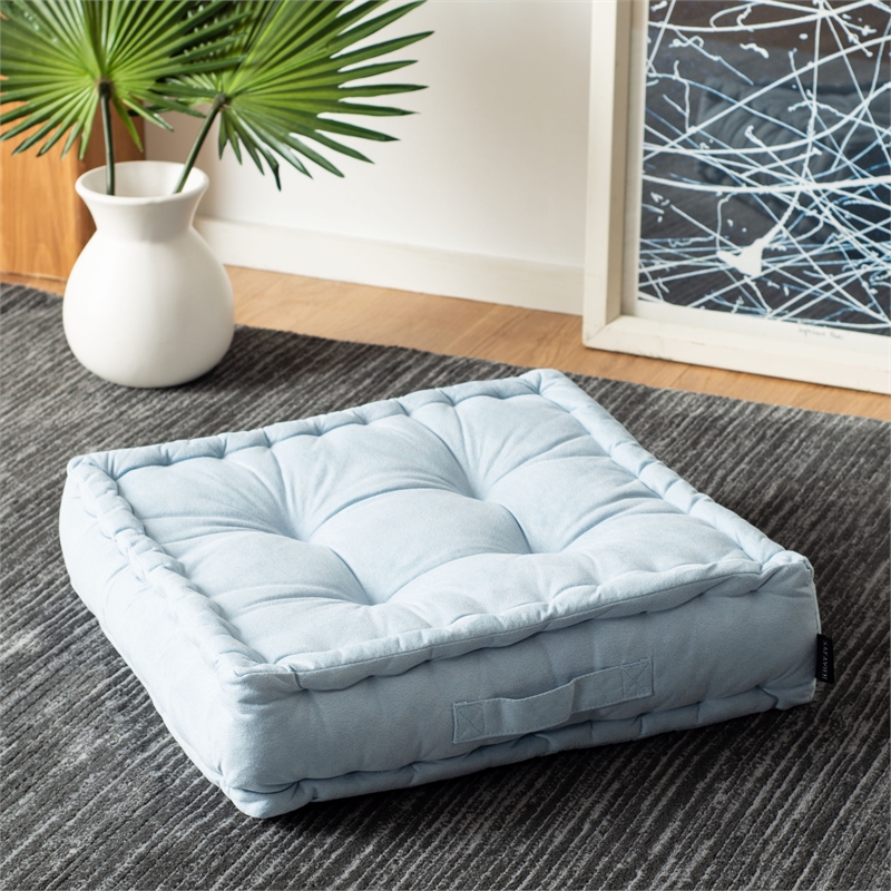 Safavieh Gardenia Velvet Floor Pillow in Blue