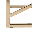Safavieh Farah Velvet and Metal Tufted Rectangular Bench in Black / Gold