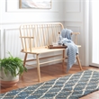 Safavieh Lucilia Wood  Spindle Bench in Natural