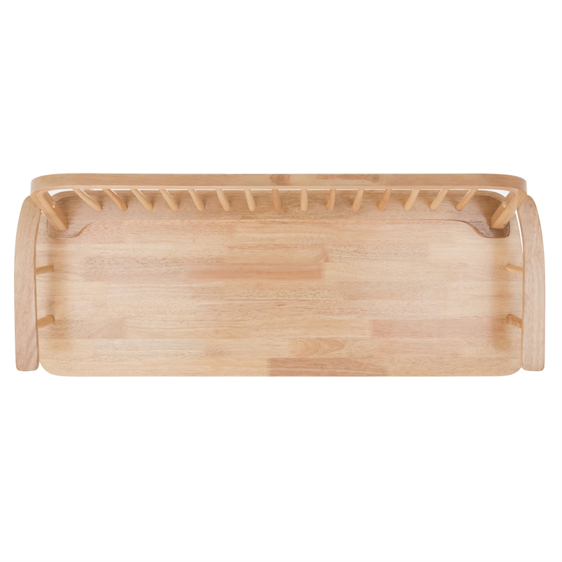 Safavieh Lucilia Wood  Spindle Bench in Natural