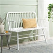Safavieh Lucilia Wood Spindle Bench in White