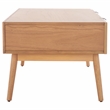 Safavieh Baisley Wood 2 Drawer Coffee Table in Natural