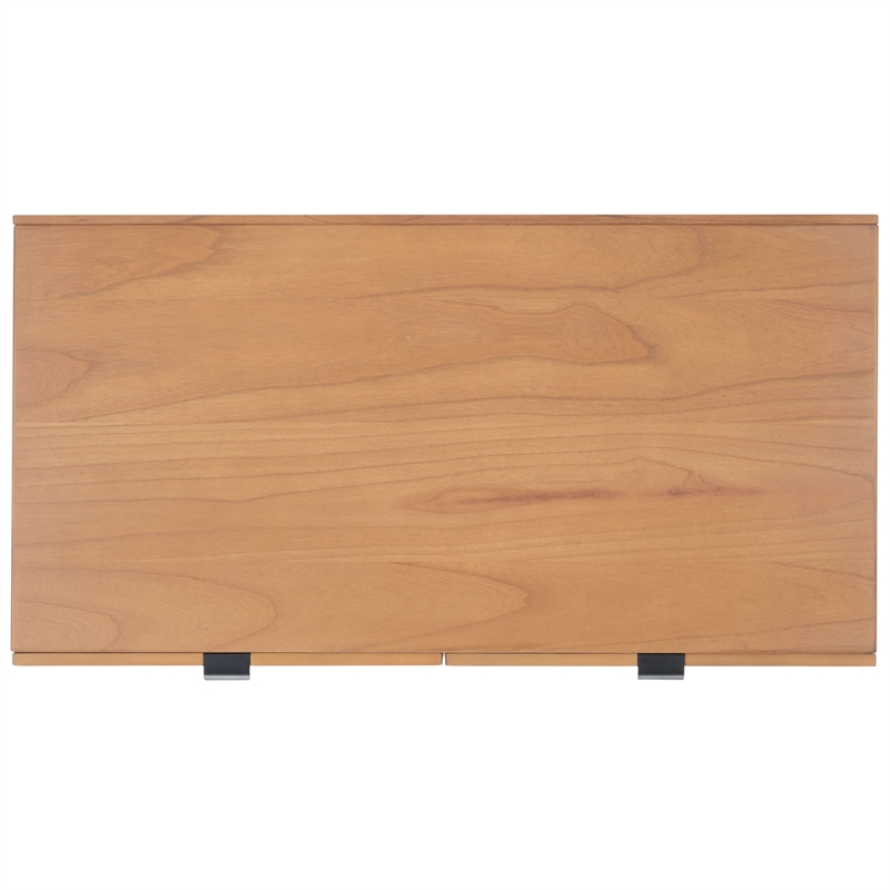 Safavieh Baisley Wood 2 Drawer Coffee Table in Natural