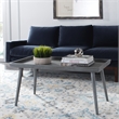 Safavieh Nonie Wood  Coffee Table with Tray in Slate / Gray