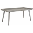 Safavieh Nonie Wood  Coffee Table with Tray in Slate / Gray