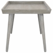 Safavieh Nonie Wood  Coffee Table with Tray in Slate / Gray