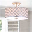 Safavieh Kora Metal Flush Mount in Silver