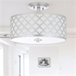 Safavieh Kora Metal Flush Mount in Silver