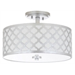 Safavieh Kora Metal Flush Mount in Silver