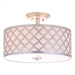 Safavieh Kora Metal Flush Mount in Silver