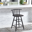 Safavieh Jay Wood Counter Stool in Black