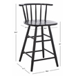 Safavieh Jay Wood Counter Stool in Black