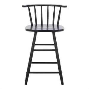 Safavieh Jay Wood Counter Stool in Black
