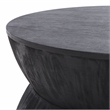Safavieh Alecto Wood Round Coffee Table in Black