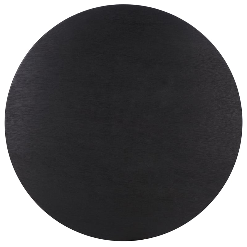 Safavieh Alecto Wood Round Coffee Table in Black