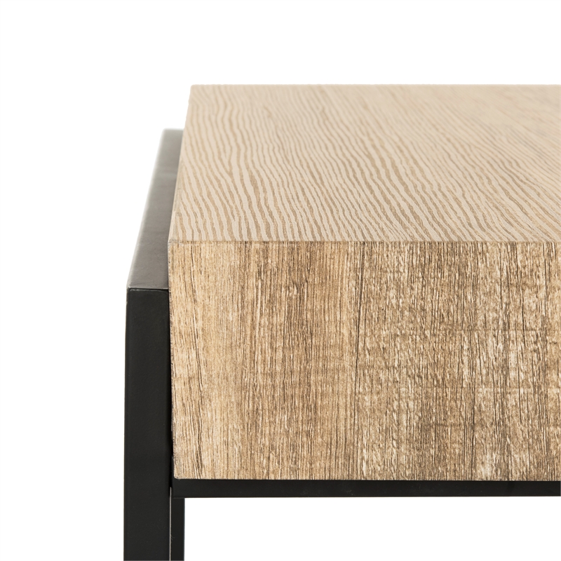 Safavieh Alexander Wood and Metal Coffee Table  in Multi- Color / Brown