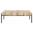 Safavieh Alexander Wood and Metal Coffee Table  in Multi- Color / Brown