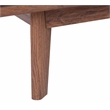 Safavieh Rori Wood and Metal 2 Door Coffee Table in Walnut