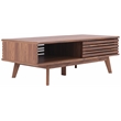 Safavieh Rori Wood and Metal 2 Door Coffee Table in Walnut