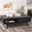 Safavieh Rori Wood and Metal 2 Door Coffee Table in Black