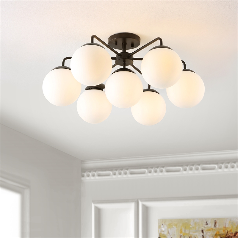 Safavieh Camdyn Iron and Glass 7Lt 25