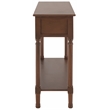 Safavieh Landers Wood 3 Drawer Console Table in Brown