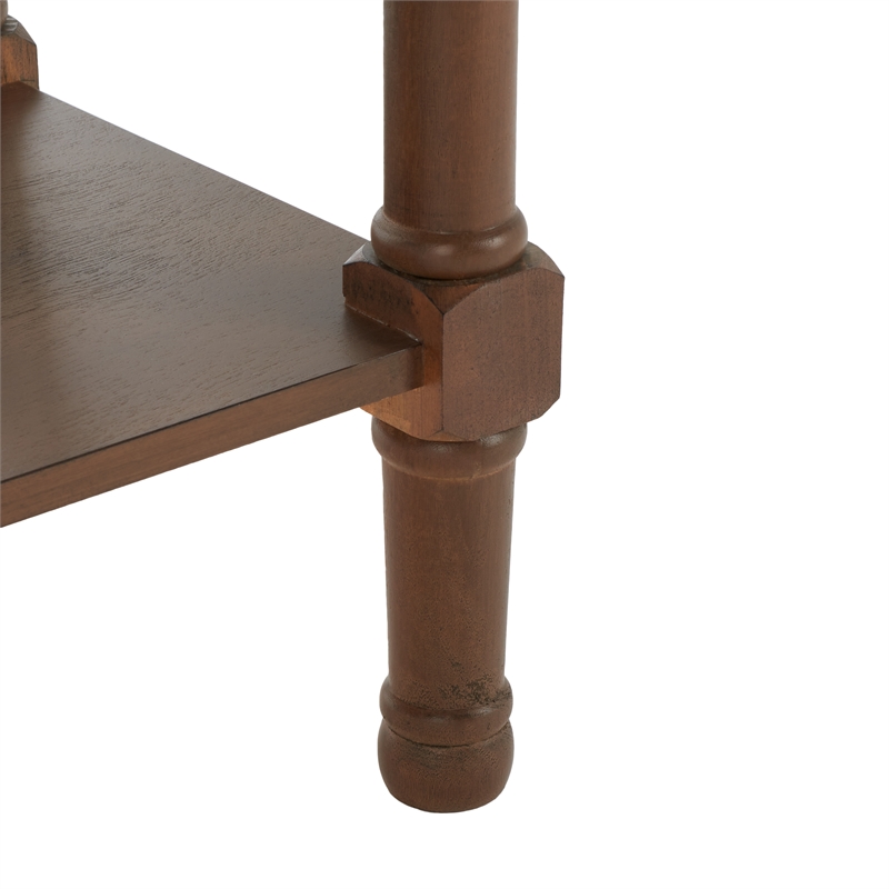 Safavieh Landers Wood 3 Drawer Console Table in Brown