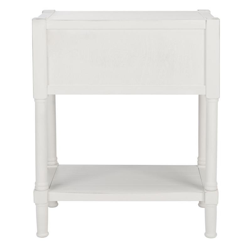 Safavieh Filbert Wood and Metal 3 Drawer Console Table Wood in White