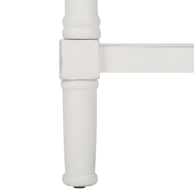 Safavieh Filbert Wood and Metal 3 Drawer Console Table Wood in White