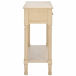 Safavieh Halton Wood and Metal 2 Drawer Console Table in Natural