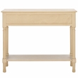Safavieh Halton Wood and Metal 2 Drawer Console Table in Natural