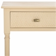 Safavieh Halton Wood and Metal 2 Drawer Console Table in Natural