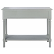 Safavieh Tate Wood and Metal 2 Drawer Console Table in Gray