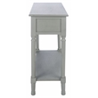 Safavieh Tate Wood and Metal 2 Drawer Console Table in Gray