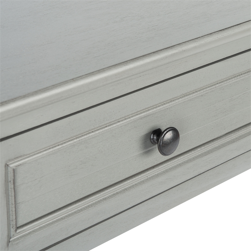 Safavieh Tate Wood and Metal 2 Drawer Console Table in Gray
