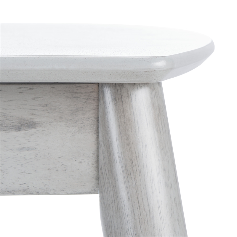 Safavieh Kyoga Auto Mechanism Wood Extension Dining Table in Dark Gray