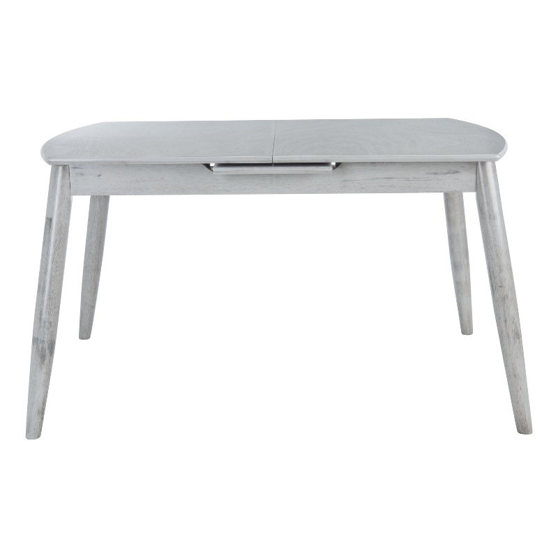 Safavieh Kyoga Auto Mechanism Wood Extension Dining Table in Dark Gray