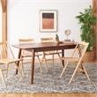 Safavieh Kay Wood Extension Dining Table in Walnut