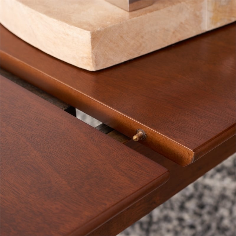 Safavieh Kay Wood Extension Dining Table in Walnut