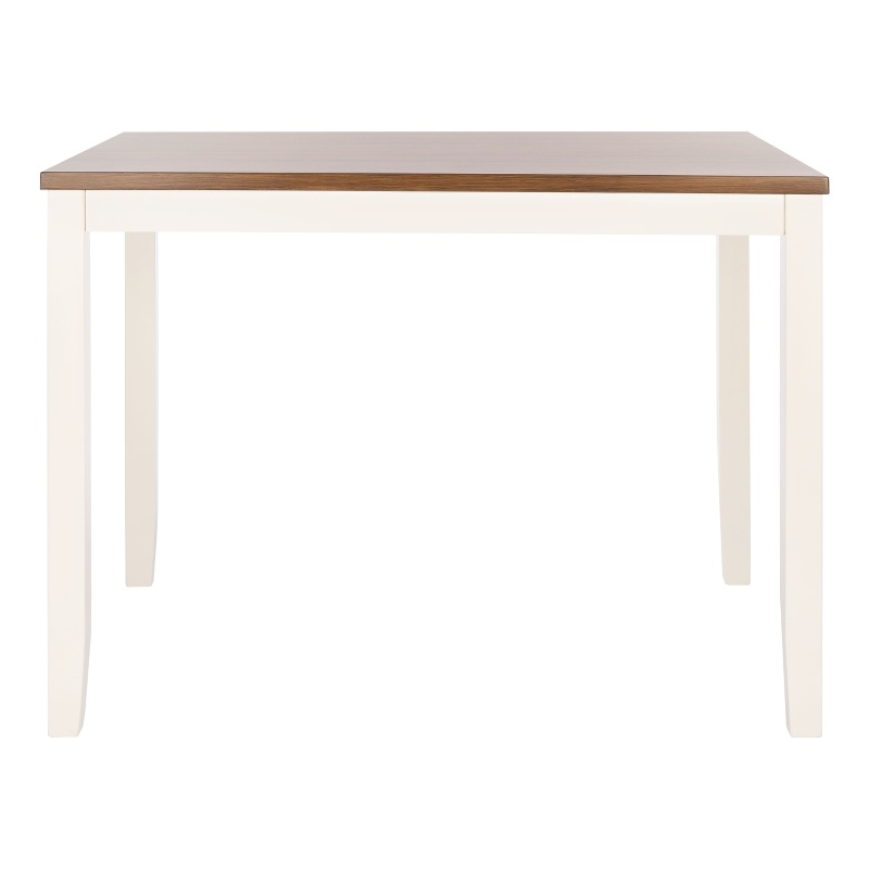 Safavieh Izzy  Wood Rectangle Counter Table in White / Natural
