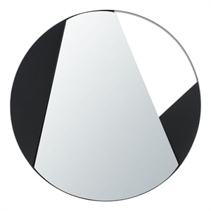 Safavieh Dinas Glass and Wood 28&quot Mirror in Black