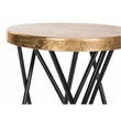 Safavieh Lorna Iron Gold Leaf Counterstool in Black / Gold