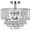 Safavieh Vaxcel Acrylic and Metal Ceiling Lamp in Chrome
