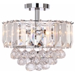 Safavieh Vaxcel Acrylic and Metal Ceiling Lamp in Chrome